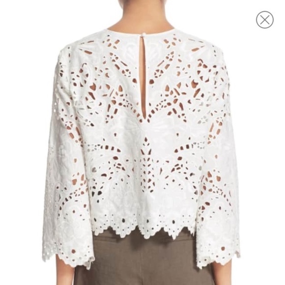 Gorgeous Theory Brizabela Eyelet Top Lace NWT - Picture 3 of 5